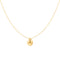 Gold Oval Charm Necklace